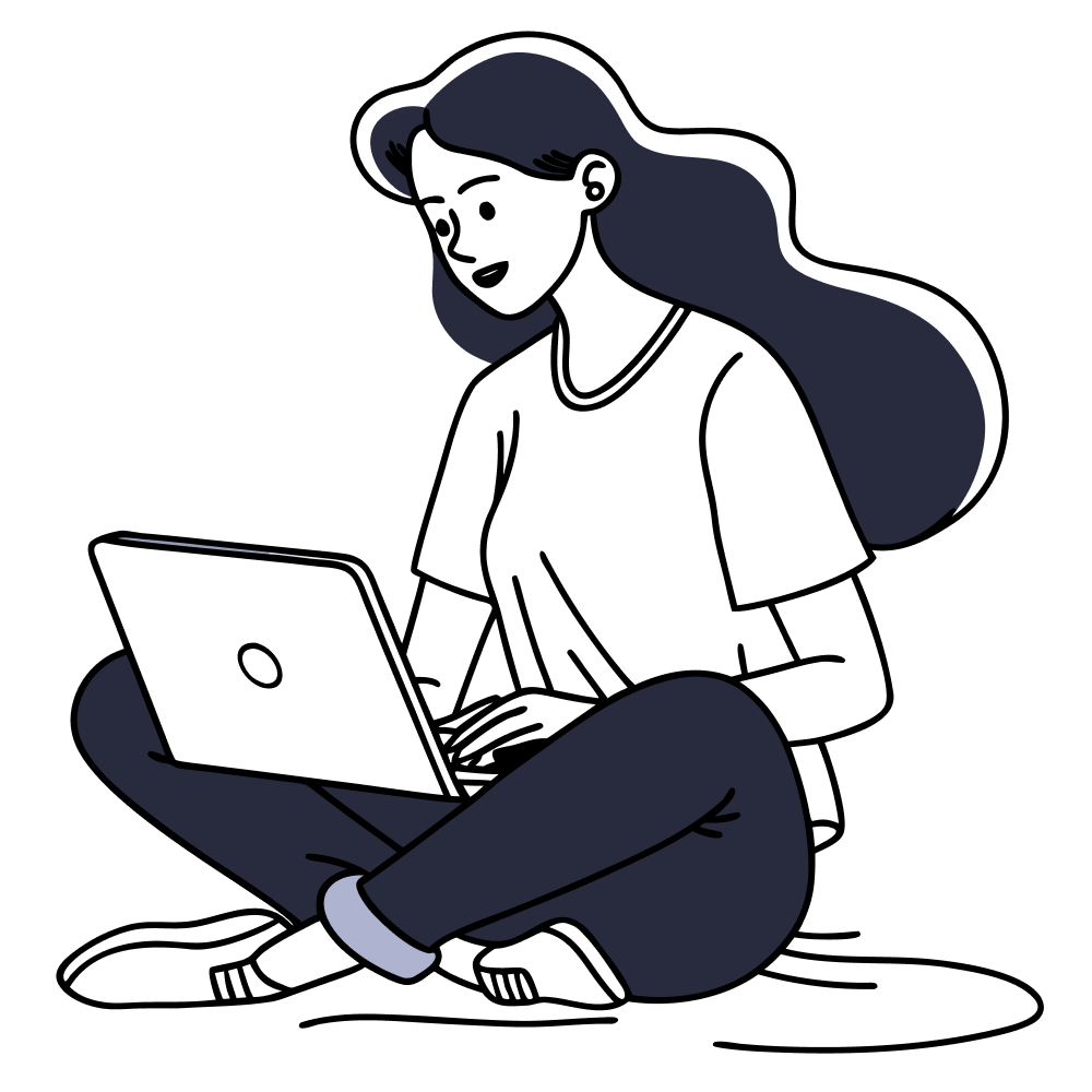 Designer with a laptop